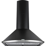 FABER 60 Centimeter Combo (HOOD TENDER 3D PB BK 60+MIXER) 1095m3/hr Push Buttons Wall Mounted Chimney (Black)