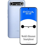 Tecno Pova Slim 5G 17.22 Centimeter (6.78) 50MP + 2MP Dual Rear Camera 13MP Front Camera 144Hz 1.5K Ultra-Bright 3D Curved AMOLED Display MediaTek Dimensity 6400 5G+ 6nm Octa Core Processor Smartphones Mobile