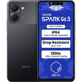 Tecno Spark Go 3 4G 17.12 Centimeter (6.74) 13MP Rear Camera 8MP Front Camera 120Hz HD+ IPS LCD Display Unisoc T7250 Octa Core Processor Smartphones Mobile