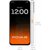Tecno Pova 8 5G 17.17 Centimeter (6.76) 50MP AI Rear Camera 13MP Front Camera 144Hz Full HD+ IPS LCD Display MediaTek Dimensity 7100 5G 6nm Octa Core Processor Smartphones Mobile