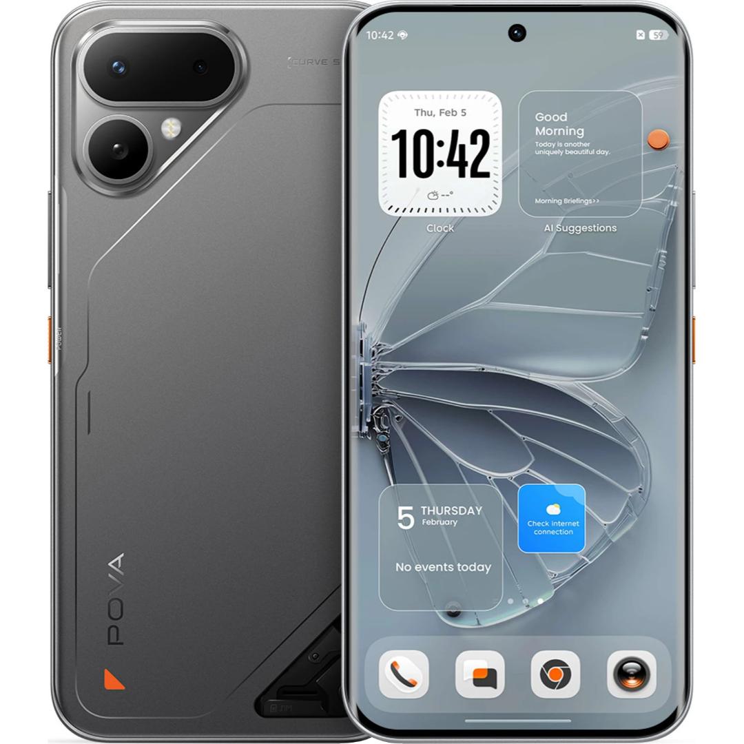 Tecno Pova Curve 2 5G 17.22 Centimeter (6.78) 50MP AI + 2MP Dual Rear Camera 13MP Front Camera 144Hz Full HD+ Curved AMOLED Display MediaTek Dimensity 7100 5G 6nm Octa Core Processor Smartphones Mobile