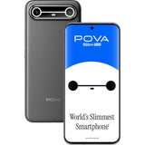 Tecno Pova Slim 5G 17.22 Centimeter (6.78) 50MP + 2MP Dual Rear Camera 13MP Front Camera 144Hz 1.5K Ultra-Bright 3D Curved AMOLED Display MediaTek Dimensity 6400 5G+ 6nm Octa Core Processor Smartphones Mobile