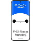 Tecno Pova Slim 5G 17.22 Centimeter (6.78) 50MP + 2MP Dual Rear Camera 13MP Front Camera 144Hz 1.5K Ultra-Bright 3D Curved AMOLED Display MediaTek Dimensity 6400 5G+ 6nm Octa Core Processor Smartphones Mobile