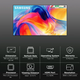 Samsung M70H Series 4K Ultra HD Tizen™ 4K Upscaling with Filmmaker Mode™ with Supreme Mini LED Dimming with Alexa & Google Assistant VRR 50Hz Refresh Rate Remote Control 4K Processor Mini LED TV (2026 Edition, Black)