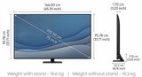 Samsung U8300H Series 4K Ultra HD Tizen™ 4K Upscaling with Filmmaker Mode™ with Supreme UHD Dimming with Alexa & Google Assistant VRR 50Hz Refresh Rate Remote Control 4K Crystal Processor Smart TV (2026 Edition, Black)