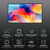 Samsung M70H Series 4K Ultra HD Tizen™ 4K Upscaling with Filmmaker Mode™ with Supreme Mini LED Dimming with Alexa & Google Assistant VRR 50Hz Refresh Rate Remote Control 4K Processor Mini LED TV (2026 Edition, Black)
