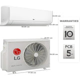 LG 1.5 T US-Q19BNZE1 5 Star AI Dual Inverter AI Convertible 6-in-1 Gold Fin+, Viraat Mode 2-Way Swing HD Filter with Anti-Virus Protection Split Air Conditioner (2025 Model, White)