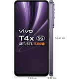 Vivo T4x 5G 17.06 Centimeter (6.72) Dual Rear Camera 50 MP AI Main Camera + 2 MP Bokeh Camera & 8 MP Front Camera 120Hz Full HD+ TFT LCD Display MediaTek Dimensity 7300 5G Octa Core Processor Smartphones Mobile