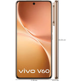 Vivo V60 5G 17.20 Centimeter (6.77) Triple Rear Camera 50 MP ZEISS OIS Main Camera + 50 MP Camera 8 MP Ultra Wide-Angle & 50 MP ZEISS Front Camera 120Hz FHD+ AMOLED Display Qualcomm Snapdragon® 7 Gen 4 Octa Core Processor Smartphones Mobile