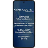 Vivo X300 FE 5G 16.03 Centimeter (6.31) Triple Rear Camera 50MP Telephoto(OIS)-IMX882 + 50MP(OIS)-IMX921 + 8MP Wide Angle-OV08F10 Sensor & 50MP Front Camera 120Hz Full HD+ AMOLED Display Qualcomm® Snapdragon® 8 Gen 5 Octa Core Processor Smartphones Mobile