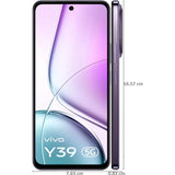 Vivo Y39 5G 16.97 Centimeter (6.68) Dual Rear Camera 50MP AI Sony Main Camera + 2MP Camera & 8 MP Front Camera 120Hz HD+ TFT LCD Display Qualcomm Snapdragon 4 Gen 2 Octa Core Processor Smartphones Mobile