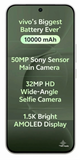 Vivo S2 FE 5G 17.35 Centimeter (6.83) Dual Rear Camera 50 MP Sony Sensor Main Camera + 2 MP Bokeh Camera & 32 MP HD Wide-Angle Front Camera 120Hz Full HD+ 1.5K Bright AMOLED Display MediaTek Dimensity 7360e-Octa Core Processor Smartphones Mobile