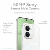 Vivo S2 FE 5G 17.35 Centimeter (6.83) Dual Rear Camera 50 MP Sony Sensor Main Camera + 2 MP Bokeh Camera & 32 MP HD Wide-Angle Front Camera 120Hz Full HD+ 1.5K Bright AMOLED Display MediaTek Dimensity 7360e-Octa Core Processor Smartphones Mobile