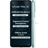 Vivo T4x 5G 17.06 Centimeter (6.72) Dual Rear Camera 50 MP AI Main Camera + 2 MP Bokeh Camera & 8 MP Front Camera 120Hz Full HD+ TFT LCD Display MediaTek Dimensity 7300 5G Octa Core Processor Smartphones Mobile