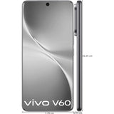 Vivo V60 5G 17.20 Centimeter (6.77) Triple Rear Camera 50 MP ZEISS OIS Main Camera + 50 MP Camera 8 MP Ultra Wide-Angle & 50 MP ZEISS Front Camera 120Hz FHD+ AMOLED Display Qualcomm Snapdragon® 7 Gen 4 Octa Core Processor Smartphones Mobile