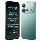 Vivo V80 5G 16.74 Centimeter (6.59) Triple AI Rear Camera 50 MP ZEISS OIS Main Camera + 50 MP Camera, 8 MP Ultra Wide-Angle & 50 MP Front Camera 144Hz Full HD+ 1.5K AMOLED Display Qualcomm Snapdragon® 7 Gen 4 Octa Core Processor Smartphones Mobile
