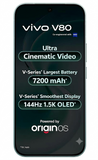 Vivo V80 5G 16.74 Centimeter (6.59) Triple AI Rear Camera 50 MP ZEISS OIS Main Camera + 50 MP Camera, 8 MP Ultra Wide-Angle & 50 MP Front Camera 144Hz Full HD+ 1.5K AMOLED Display Qualcomm Snapdragon® 7 Gen 4 Octa Core Processor Smartphones Mobile