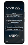 Vivo V80 5G 16.74 Centimeter (6.59) Triple AI Rear Camera 50 MP ZEISS OIS Main Camera + 50 MP Camera, 8 MP Ultra Wide-Angle & 50 MP Front Camera 144Hz Full HD+ 1.5K AMOLED Display Qualcomm Snapdragon® 7 Gen 4 Octa Core Processor Smartphones Mobile