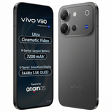 Vivo V80 5G 16.74 Centimeter (6.59) Triple AI Rear Camera 50 MP ZEISS OIS Main Camera + 50 MP Camera, 8 MP Ultra Wide-Angle & 50 MP Front Camera 144Hz Full HD+ 1.5K AMOLED Display Qualcomm Snapdragon® 7 Gen 4 Octa Core Processor Smartphones Mobile