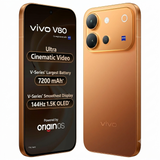 Vivo V80 5G 16.74 Centimeter (6.59) Triple AI Rear Camera 50 MP ZEISS OIS Main Camera + 50 MP Camera, 8 MP Ultra Wide-Angle & 50 MP Front Camera 144Hz Full HD+ 1.5K AMOLED Display Qualcomm Snapdragon® 7 Gen 4 Octa Core Processor Smartphones Mobile