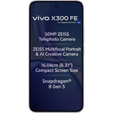 Vivo X300 FE 5G 16.03 Centimeter (6.31) Triple Rear Camera 50MP Telephoto(OIS)-IMX882 + 50MP(OIS)-IMX921 + 8MP Wide Angle-OV08F10 Sensor & 50MP Front Camera 120Hz Full HD+ AMOLED Display Qualcomm® Snapdragon® 8 Gen 5 Octa Core Processor Smartphones Mobile