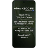 Vivo X300 FE 5G 16.03 Centimeter (6.31) Triple Rear Camera 50MP Telephoto(OIS)-IMX882 + 50MP(OIS)-IMX921 + 8MP Wide Angle-OV08F10 Sensor & 50MP Front Camera 120Hz Full HD+ AMOLED Display Qualcomm® Snapdragon® 8 Gen 5 Octa Core Processor Smartphones Mobile