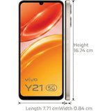 Vivo Y21 5G 17.13 Centimeter (6.74) Dual Rear Camera 13MP + 0.08MP & 5 MP Front Camera 120Hz HD+ Capacitive Multi-Touch LCD Display Mediatek Dimensity 6300 6nm Octa Core Processor Smartphones Mobile