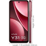 Vivo Y31 5G 16.96 Centimeter (6.68) Dual Rear Camera 50 MP + 0.08 MP Camera & 8 MP Front Camera 120Hz HD+ LCD Display Qualcomm Snapdragon® 4 Gen 2 Octa Core Processor Smartphones Mobile