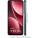 Vivo Y31 5G 16.96 Centimeter (6.68) Dual Rear Camera 50 MP + 0.08 MP Camera & 8 MP Front Camera 120Hz HD+ LCD Display Qualcomm Snapdragon® 4 Gen 2 Octa Core Processor Smartphones Mobile