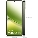 Vivo Y400 5G 16.94 Centimeter (6.67) Dual Rear Camera 50 MP + 2 MP Camera & 32 MP Front Camera 120Hz FHD+ Immersive AMOLED Display Qualcomm Snapdragon® 4 Gen 2 Octa Core Processor Smartphones Mobile