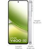 Vivo Y400 5G 16.94 Centimeter (6.67) Dual Rear Camera 50 MP + 2 MP Camera & 32 MP Front Camera 120Hz FHD+ Immersive AMOLED Display Qualcomm Snapdragon® 4 Gen 2 Octa Core Processor Smartphones Mobile