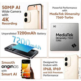 Vivo Y51 Pro 5G 17.14 Centimeter (6.75) Dual Rear Camera 50MP Main Camera + 2MP Camera & 8 MP Front Camera 120Hz FHD+ TFT LCD Display MediaTek Dimensity 7360-Turbo 4nm  Octa Core Processor Smartphones Mobile