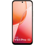 Vivo Y51 Pro 5G 17.14 Centimeter (6.75) Dual Rear Camera 50MP Main Camera + 2MP Camera & 8 MP Front Camera 120Hz FHD+ TFT LCD Display MediaTek Dimensity 7360-Turbo 4nm  Octa Core Processor Smartphones Mobile