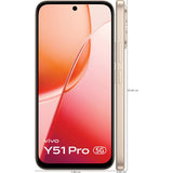 Vivo Y51 Pro 5G 17.14 Centimeter (6.75) Dual Rear Camera 50MP Main Camera + 2MP Camera & 8 MP Front Camera 120Hz FHD+ TFT LCD Display MediaTek Dimensity 7360-Turbo 4nm  Octa Core Processor Smartphones Mobile