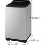 Samsung 7.0 Kg WA70BG4441BYTL 5 Star Ecobubble™ & Digital Inverter Technology Energy Mode Diamond Drum Digital Inverter Motor Fully Automatic Top Loading Washing Machine (2024 Model, Lavender Gray)