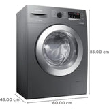 Samsung 7.0 Kg WW70R22EK0X/TL 5 Star Ecobubble Technology Energy Mode Hygiene Steam with Inbuilt Heater Digital Inverter Motor Fully Automatic Front Loading Washing Machine (2024 Model, Refined Inox)