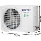 Voltas 1.0 T 123V Vectra Elite 3 Star Anti-dust Filter Copper Condenser 4-in-1 Convertible Adjustable Mode Inverter Split Air Conditioner (2023 Model, White)