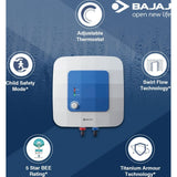 Bajaj 25.0 L (150858) 2000 W Compagno 25L 5 Star Storage Water Geyser (White)