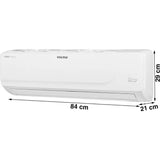 Voltas 1.50 T 183V Vectra Platina 3 Star Anti Dust Filter Copper Condenser 4 in 1 Adjustable Convertible Inverter Split Air Conditioner (2023 Model, White)