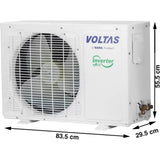 Voltas 1.50 T 185V Vectra Elite 5 Star Anti Dust Filter with Copper Condenser 4 in 1 Convertible Adjustable Inverter Split Air Conditioner (2023 Model, White)