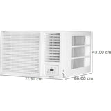 Voltas 1.50 T 185V Vertis Elite A 5 Star Copper Condenser Inverter Window Air Conditioner (2023 Model, White)