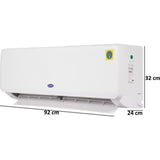 Carrier 1.50 T 18K 3 STAR DURAWHITE PRO+ DX 3 Star Copper Condenser Split Air Conditioner (White)