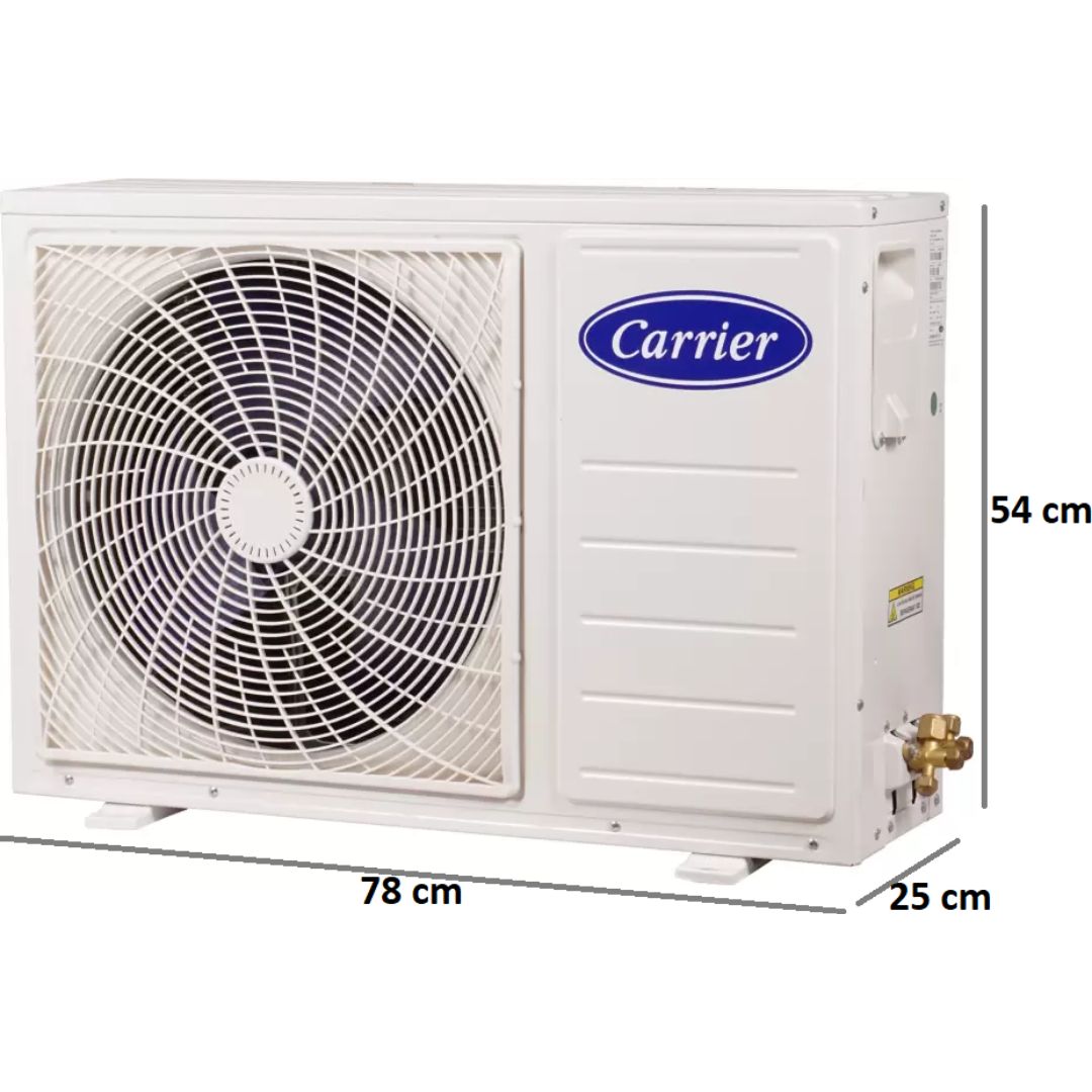 Carrier 1.50 T 18K 3 STAR DURAWHITE PRO+ DX 3 Star Copper Condenser Split Air Conditioner (White)