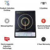 PHILIPS 1500 W HD4920/00 Daily Collection 1 Burner Push Button Auto-Off Function, Induction Cooktop (Black)