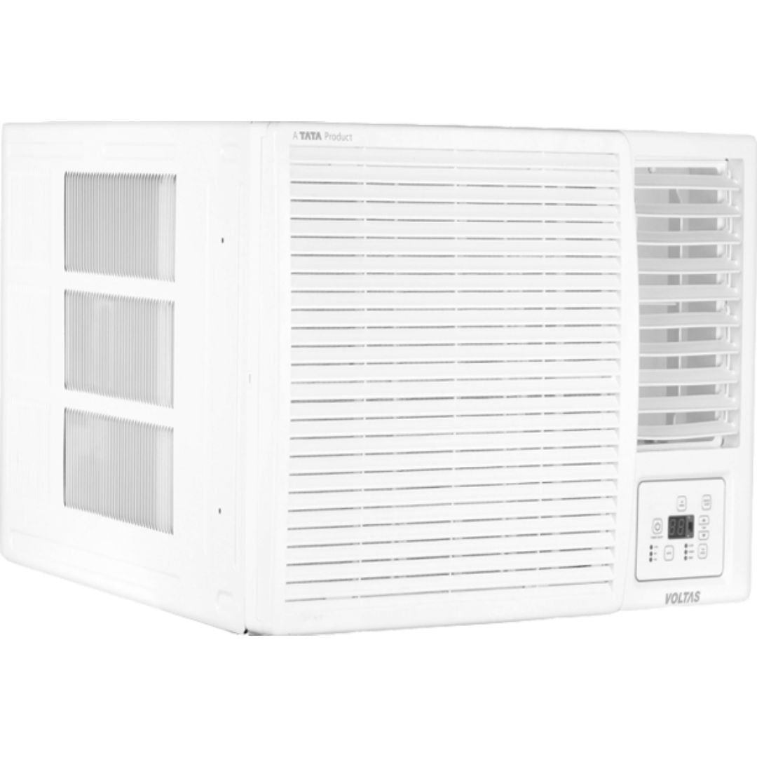 Voltas 2.0 T 242 Vectra Plus 2 Star Anti-Dust Filter with Turbo Mode Copper Condenser Fixed Speed Window Air Conditioner (2023 Model, White)