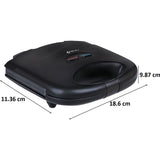 Bajaj 800 W (270105) SWX 3 Deluxe Regular Sandwich Toaster (Black)