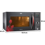 IFB 30.0 L 30FRC2 Floral Pattern Rotisserie Convection Microwave Oven (Black)