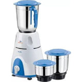 Bajaj 500 W GX 500 (410559) with 3 Jars Mixer Grinder (White & Blue)
