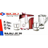 Bajaj 500 W JX 30 (410702) 3 Jars Juicer Mixer Grinder (White & Pink)