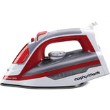 Morphy Richards 1600 W Ultra Glide (500071) 350 ML Steam Burst with Teflon Coated Soleplate,  Steam Iron (Red & White)